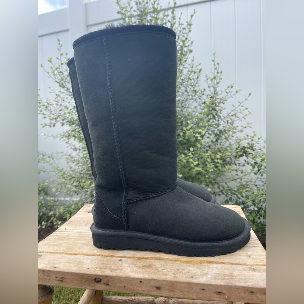 UGG Black Furry Boots